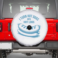 I Turn Hot Dogs Into Hot Logs Spare Tire Cover Funny Food Pun for BBQ Bros Toilet Humor Kings - Wonder Print Shop