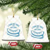 I Turn Hot Dogs Into Hot Logs Ceramic Ornament Funny Food Pun for BBQ Bros Toilet Humor Kings - Wonder Print Shop