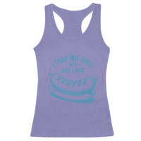 I Turn Hot Dogs Into Hot Logs Racerback Tank Top Funny Food Pun for BBQ Bros Toilet Humor Kings - Wonder Print Shop