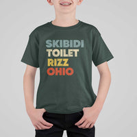 Skibidi Toilet Rizz Ohio T Shirt For Kid Funny Gen Alpha Slang Rizzler Game - Wonder Print Shop