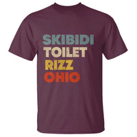 Skibidi Toilet Rizz Ohio T Shirt Funny Gen Alpha Slang Rizzler Game - Wonder Print Shop