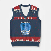 I Got That Dawg In Me V-Neck Knit Sweater Vest Funny Pitbull Xray Ironic Meme Viral Quote - Wonder Print Shop