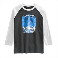 I Got That Dawg In Me Raglan Shirt Funny Pitbull Xray Ironic Meme Viral Quote