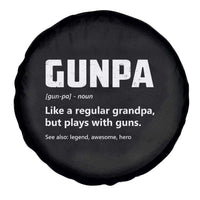 Cool Gun Grandpa Enthusiast Spare Tire Cover Funny Gunpa Definition Like A Regular Grandpa But Plays With Guns