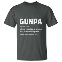 Cool Gun Grandpa Enthusiast T Shirt Funny Gunpa Definition Like A Regular Grandpa But Plays With Guns - Wonder Print Shop