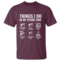 Funny Gun Lover T Shirt Things I Do In My Spare Time Guns Owner Enthusiast