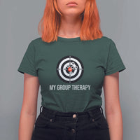Gun Lover T Shirt For Women My Group Therapy Shooting Range - Wonder Print Shop
