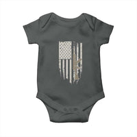 American Flag Second Amendment Baby Onesie Guns Weapons Rifles 2A Amendment Fathers Day US Flag