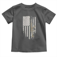 American Flag Second Amendment Toddler T Shirt Guns Weapons Rifles 2A Amendment Fathers Day US Flag