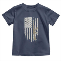 American Flag Second Amendment Toddler T Shirt Guns Weapons Rifles 2A Amendment Fathers Day US Flag