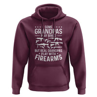 Funny Gun Grandpa Hoodie Real Grandpas Play With Firearms Guns Owner Lover