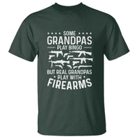 Funny Gun Grandpa T Shirt Real Grandpas Play With Firearms Guns Owner Lover