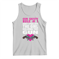 Funny Gun Girls Tank Top Gun Safety Rule Don't Piss Of The Girl Holding The Gun Owner