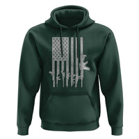 American Flag Rifle Guns Hoodie Cool Pro Gun Retro Distressed