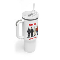 Same Shit Different Costume Tumbler With Handle Political Satire Anti Fascist