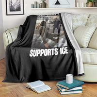 Not Even Ice Supports Ice Throw Blanket Viral Political Ice Slipping Meme Against Ice Satire
