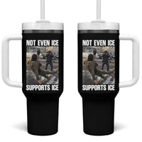 Not Even Ice Supports Ice Tumbler With Handle Viral Political Ice Slipping Meme Against Ice Satire