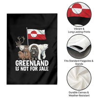 Greenland Is Not For Sale Garden Flag Arctic Animal Resist Protest Greenland Flag