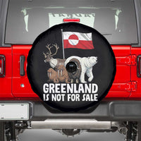 Greenland Is Not For Sale Spare Tire Cover Arctic Animal Resist Protest Greenland Flag