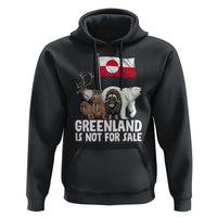Greenland Is Not For Sale Hoodie Arctic Animal Resist Protest Greenland Flag