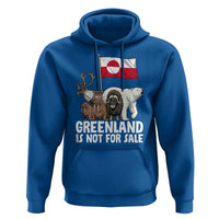 Greenland Is Not For Sale Hoodie Arctic Animal Resist Protest Greenland Flag