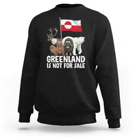 Greenland Is Not For Sale Sweatshirt Arctic Animal Resist Protest Greenland Flag