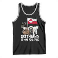 Greenland Is Not For Sale Tank Top Arctic Animal Resist Protest Greenland Flag