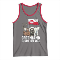Greenland Is Not For Sale Tank Top Arctic Animal Resist Protest Greenland Flag