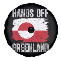 Hands Off Greenland Spare Tire Cover Distressed Flag Resist Political Protest