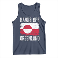 Hands Off Greenland Tank Top Distressed Flag Resist Political Protest
