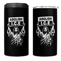 Jesus Abolish Ice Protest 4 in 1 Can Cooler Tumbler Religious Faith Justice and Freedom Resistance