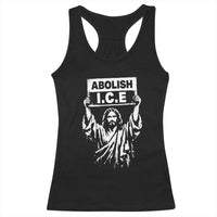 Jesus Abolish Ice Protest Racerback Tank Top Religious Faith Justice and Freedom Resistance
