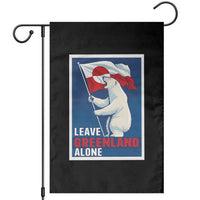 Leave Greenland Alone Polar Bear Resist Garden Flag Vintage Patriotic Propaganda Sovereignty Protest