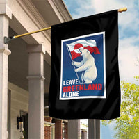 Leave Greenland Alone Polar Bear Resist Garden Flag Vintage Patriotic Propaganda Sovereignty Protest