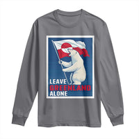 Leave Greenland Alone Polar Bear Resist Long Sleeve Shirt Vintage Patriotic Propaganda Sovereignty Protest