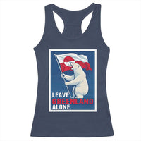 Leave Greenland Alone Polar Bear Resist Racerback Tank Top Vintage Patriotic Propaganda Sovereignty Protest