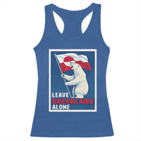 Leave Greenland Alone Polar Bear Resist Racerback Tank Top Vintage Patriotic Propaganda Sovereignty Protest