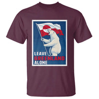 Leave Greenland Alone Polar Bear Resist T Shirt Vintage Patriotic Propaganda Sovereignty Protest