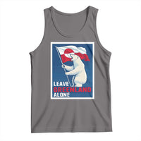 Leave Greenland Alone Polar Bear Resist Tank Top Vintage Patriotic Propaganda Sovereignty Protest