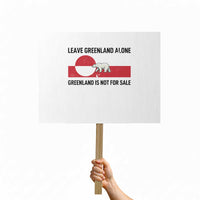 Leave Greenland Alone Polar Bear Protest Protest Sign Not For Sale Patriotic Flag