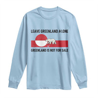 Leave Greenland Alone Polar Bear Protest Long Sleeve Shirt Not For Sale Patriotic Flag
