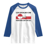 Leave Greenland Alone Polar Bear Protest Raglan Shirt Not For Sale Patriotic Flag
