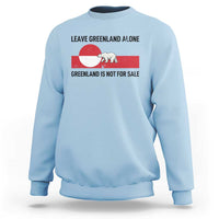 Leave Greenland Alone Polar Bear Protest Sweatshirt Not For Sale Patriotic Flag