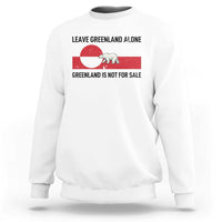 Leave Greenland Alone Polar Bear Protest Sweatshirt Not For Sale Patriotic Flag