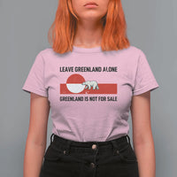 Leave Greenland Alone Polar Bear Protest T Shirt For Women Not For Sale Patriotic Flag