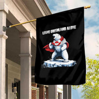 Heroic Polar Bear Leave Greenland Alone Garden Flag Patriotic Island Sovereignty Protest