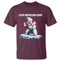 Heroic Polar Bear Leave Greenland Alone T Shirt Patriotic Island Sovereignty Protest