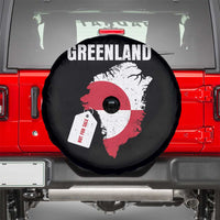 Greenland Not For Sale Patriotic Spare Tire Cover Grunge Flag and Price Tag Protest