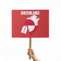Greenland Not For Sale Patriotic Protest Sign Grunge Flag and Price Tag Protest
