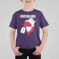 Greenland Not For Sale Patriotic T Shirt For Kid Grunge Flag and Price Tag Protest